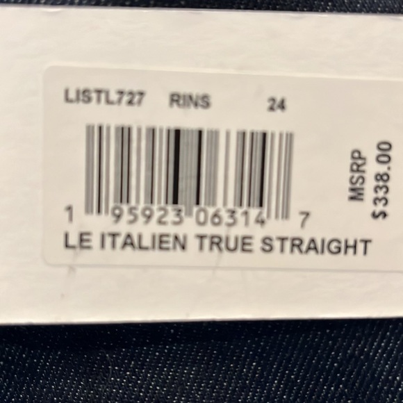 FRAME Le Italien True Straight Jeans Size 24 - Picture 2 of 15